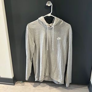 Men’s Nike Light Weight Hoodie Color-Gray & Size- Medium.